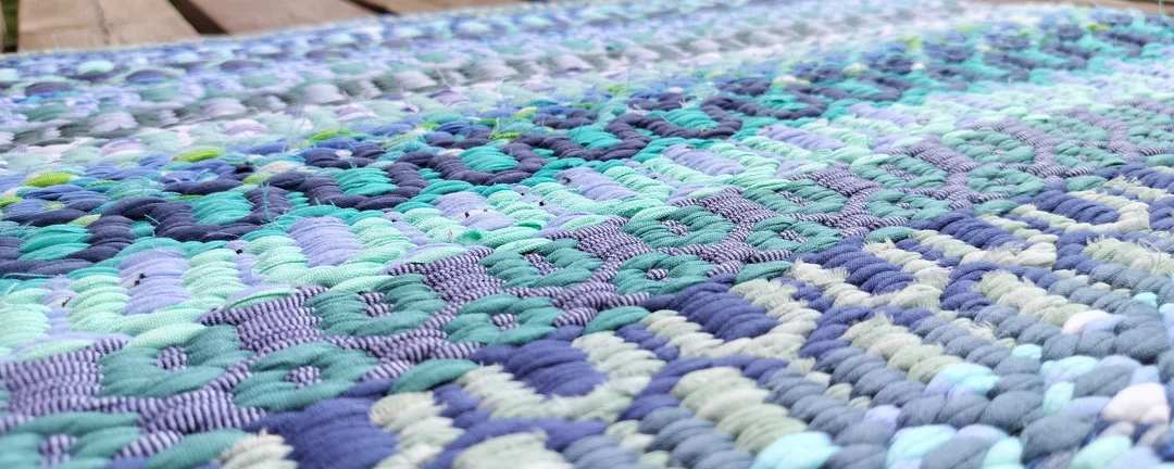 Handwoven textile artwork