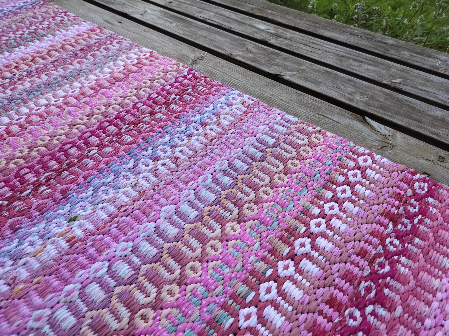 Handwoven textile artwork